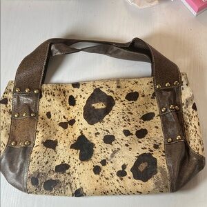 Wild Elegance Leopard Print Shoulder Bag